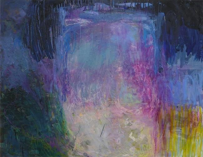 Malerei mit dem Titel ""4 mai 2012"" von Eve Clair, Original-Kunstwerk, Öl