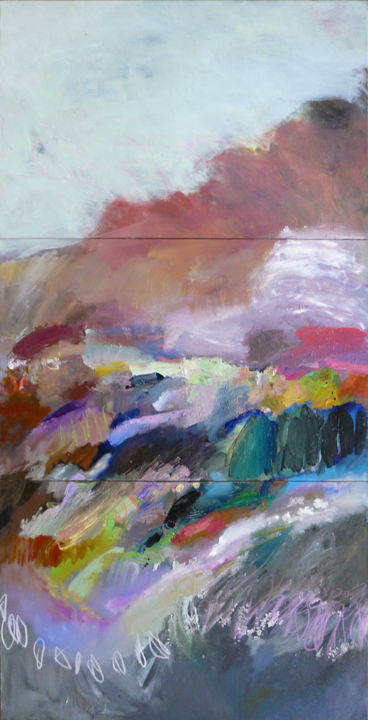 Malerei mit dem Titel ""15 avril 2015"" von Eve Clair, Original-Kunstwerk, Öl