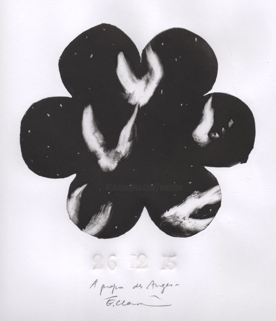 Отпечатки и Гравюры под названием "26 décembre 2015" - Eve Clair, Подлинное произведение искусства, Монотип
