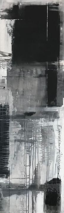 Pintura titulada "Black and white" por Evelina Aspromonte, Obra de arte original, Acrílico