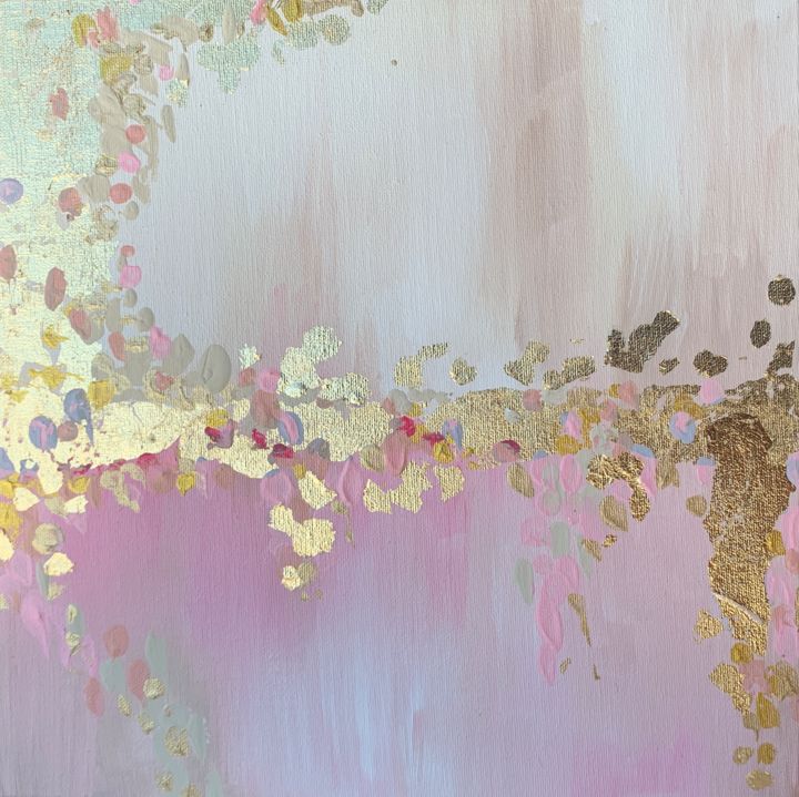 绘画 标题为“Leaves III” 由Evelina Aspromonte, 原创艺术品, 丙烯 安装在木板上
