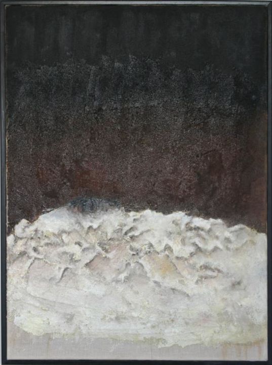 Painting titled "notturno" by Evelina Tirrito, Original Artwork, Oil