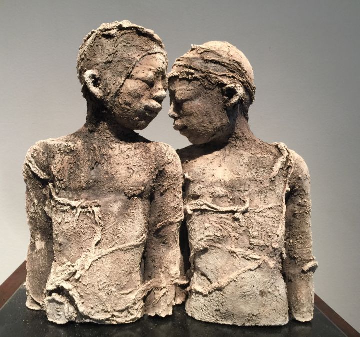 Sculpture intitulée "Tal-Or" par Evelyne Galinski, Œuvre d'art originale, Argile