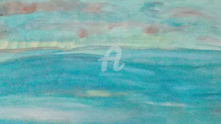 Malerei mit dem Titel "Meer" von Evelyne Ketterlin, Original-Kunstwerk, Acryl