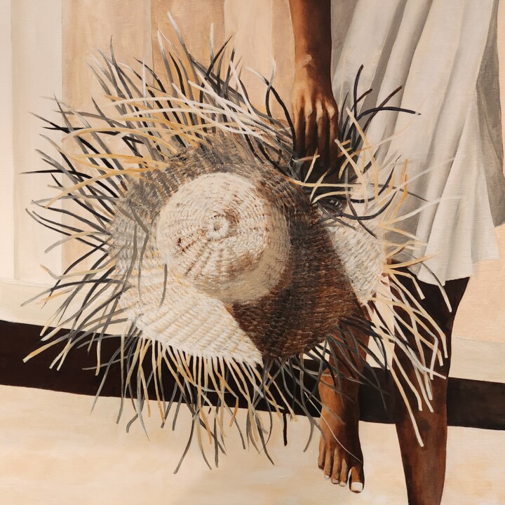 Peinture intitulée "Cocobeach" par Evelyne Sie, Œuvre d'art originale, Acrylique Monté sur Châssis en bois