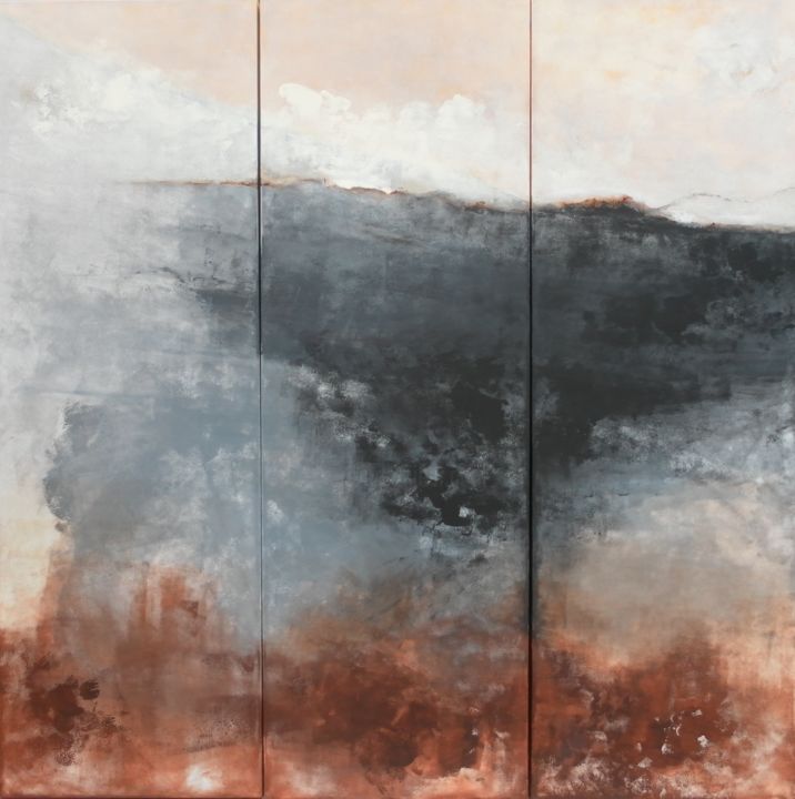 Peinture intitulée "Le désert des Tarta…" par Evelyne Dominault, Œuvre d'art originale, Acrylique