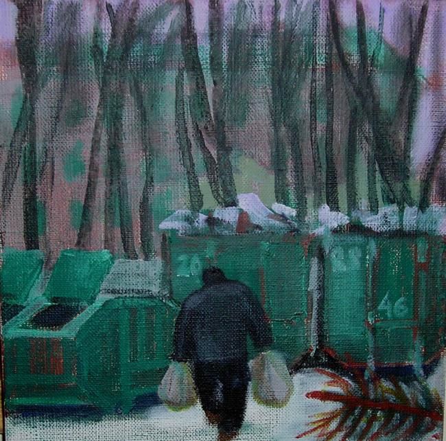 Рисунок под названием "январь" - Надежда Эверлинг, Подлинное произведение искусства