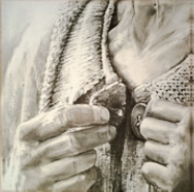 Pintura titulada "Hesitation" por Evers, Obra de arte original, Acrílico Montado en Bastidor de camilla de madera