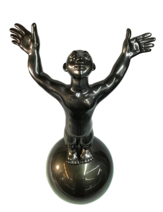 Sculpture intitulée "Ifallil Metal" par Evfrosina, Œuvre d'art originale, Aluminium