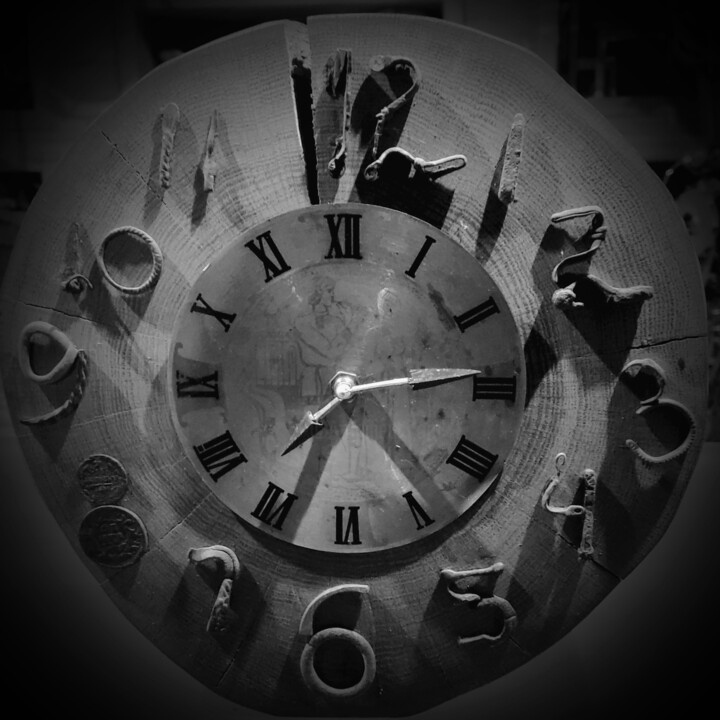 Художественная композиция под названием ""Время"" - Євген Добровольський, Подлинное произведение искусства, Аксессуары