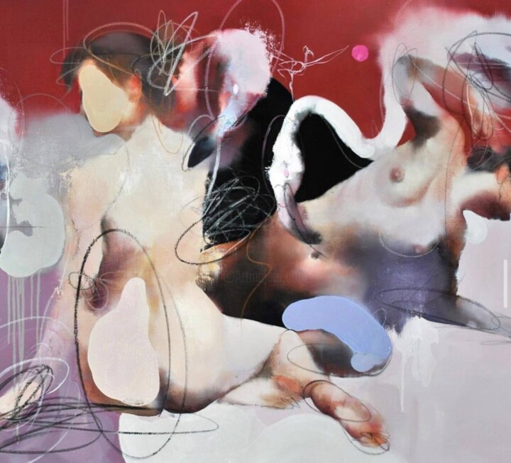 Картина под названием "Modern" - Евгений Шаповалов, Подлинное произведение искусства, Масло