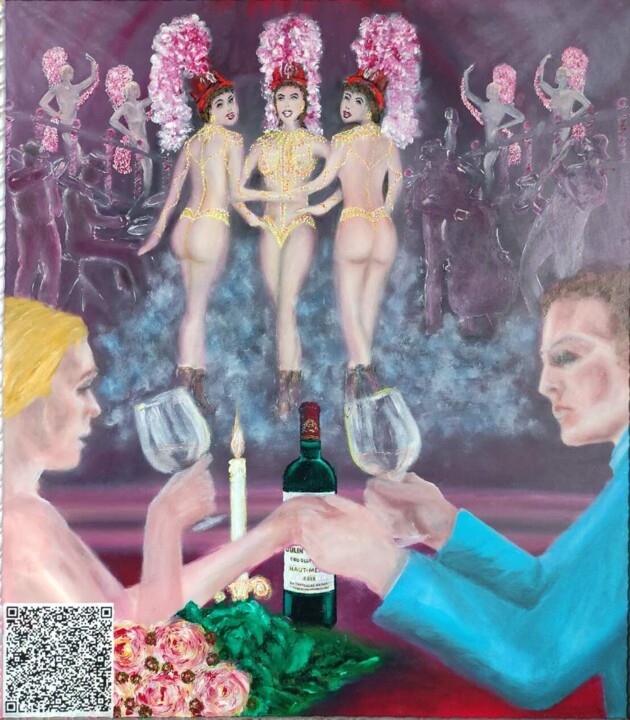 Картина под названием "Феерия чувств" - Evgeniy Roslavcev, Подлинное произведение искусства, Масло