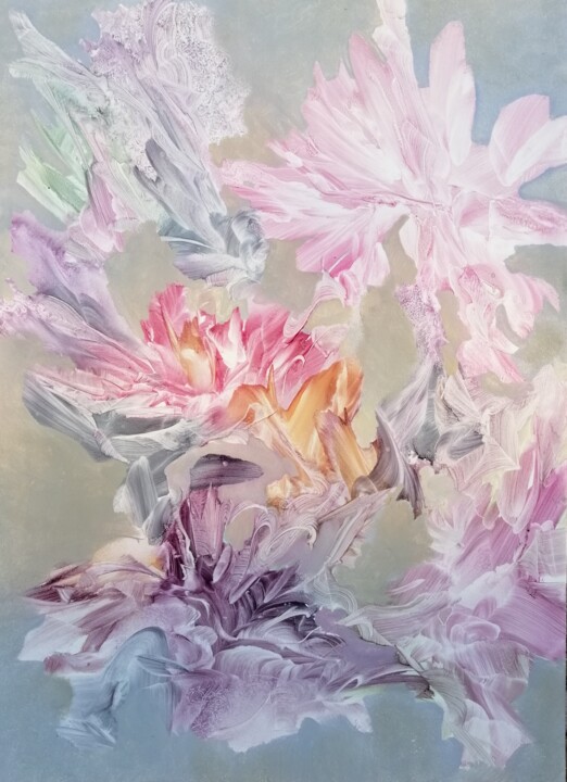 Картина под названием "Вальс цветов/Waltz…" - Evgeny Zakharov (Modern), Подлинное произведение искусства, Масло