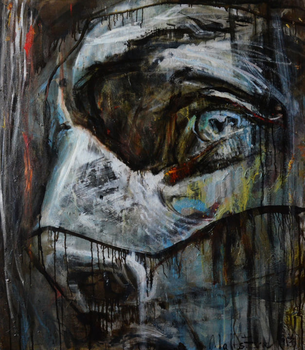 Картина под названием "Без названия 04" - Evgeniya Maltseva, Подлинное произведение искусства, Акрил
