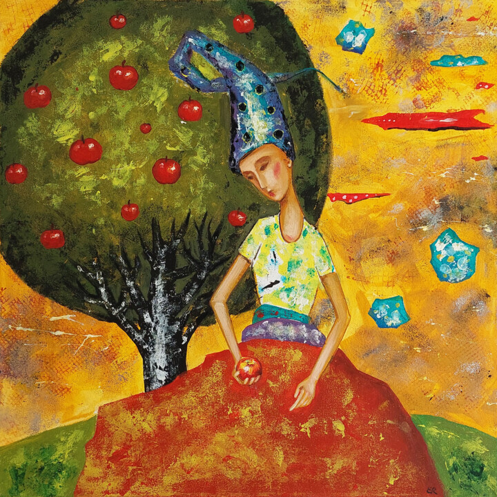 Malerei mit dem Titel "Silence" von Evgeniya Ryzhova, Original-Kunstwerk, Öl