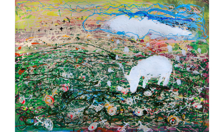 Painting titled "latvia-evija-freide…" by Efs, Original Art, Oil