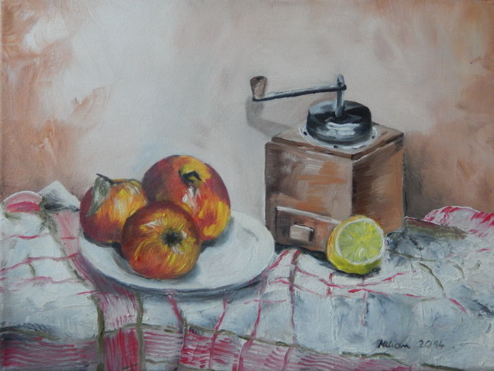 Painting titled "Kuchenne Inspiracje" by Ewa Milian, Original Artwork, Oil