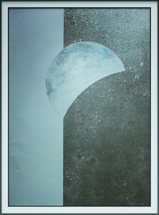 「K2-18b – PLANETARIUM」というタイトルの製版 Ewa.Mochaによって, オリジナルのアートワーク, アナログプリント