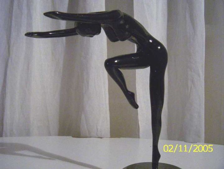 Sculptuur getiteld "ella danza" door Leandro Miró, Origineel Kunstwerk