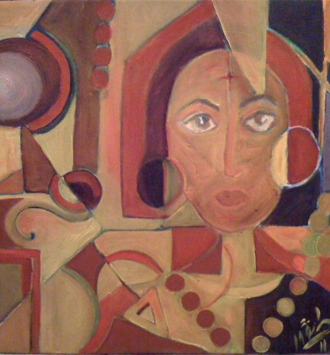 Painting titled "chalbia.jpg" by Eya Tangour, Original Artwork, Oil