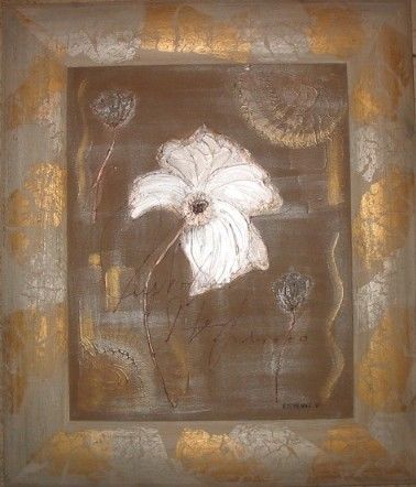 Peinture intitulée "FLOWERS II" par Véronique Eychenne, Œuvre d'art originale