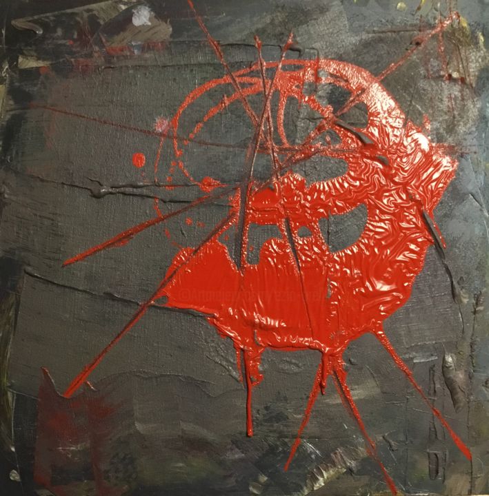 Pittura intitolato "Red Deer" da Ezio Grelli, Opera d'arte originale, Acrilico