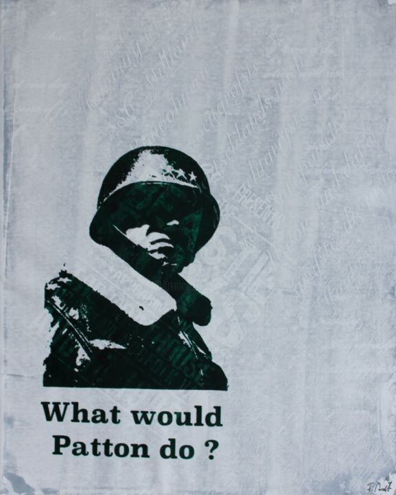 印花与版画 标题为“General Patton” 由Florian Arendt, 原创艺术品, 丝网印刷