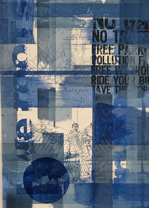 Printmaking titled "Birdman two" by Florian Arendt, Original Art, Screenprinting