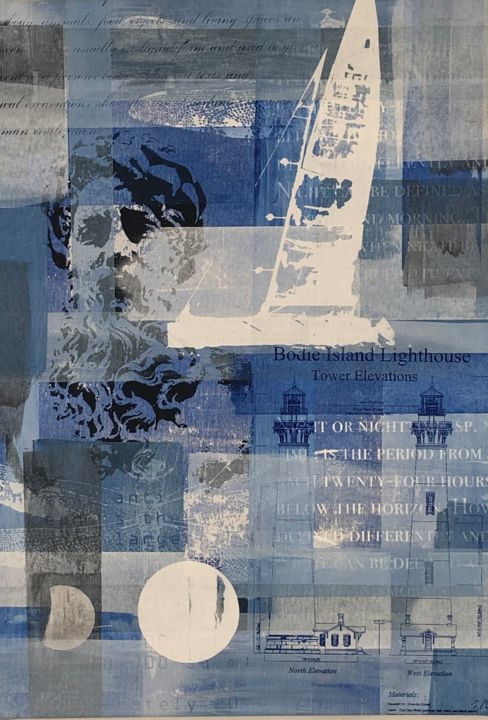 "Neptun Lighthouse" başlıklı Baskıresim Florian Arendt tarafından, Orijinal sanat, Serigrafi