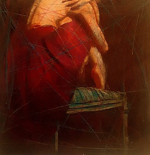 Painting titled "Mi manchi" by Fabrizio Avena, Original Artwork, Pastel