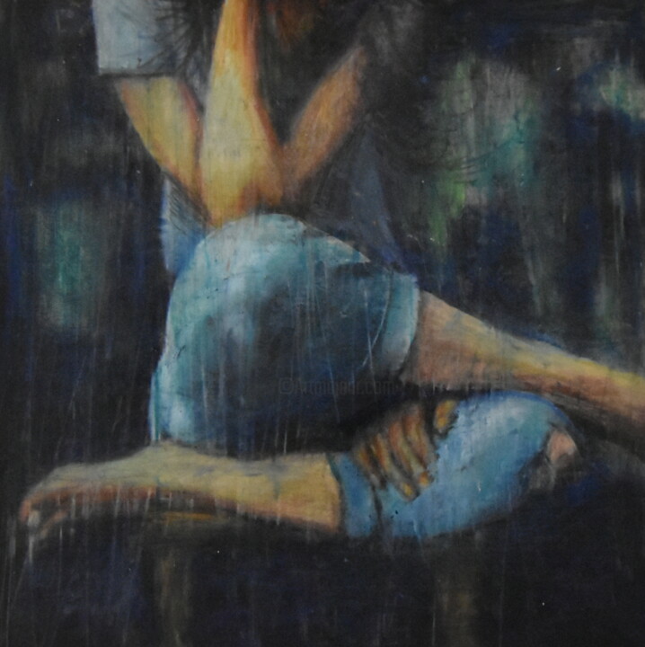 Pittura intitolato "sto attendendo" da Fabrizio Avena, Opera d'arte originale, Pastello