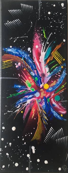 Pintura titulada "Multicolored Bouquet" por Florence Ducanchez, Obra de arte original, Acrílico