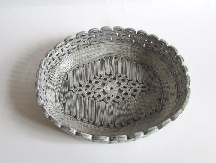 Design titled "Basket from Magazin…" by Eva Fazakas, Original Artwork, Objects