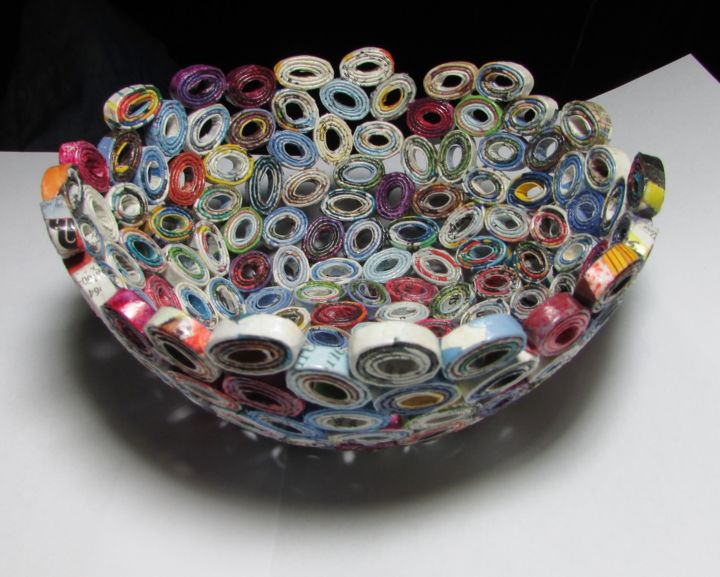 设计 标题为“Recycling Korb aus…” 由Eva Fazakas, 原创艺术品, 事物