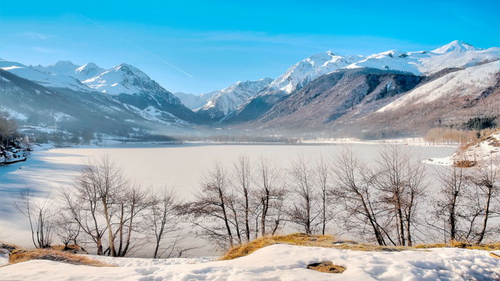 Photographie intitulée "Lac des pyrénées" par Francis Hervé, Œuvre d'art originale, Photographie numérique