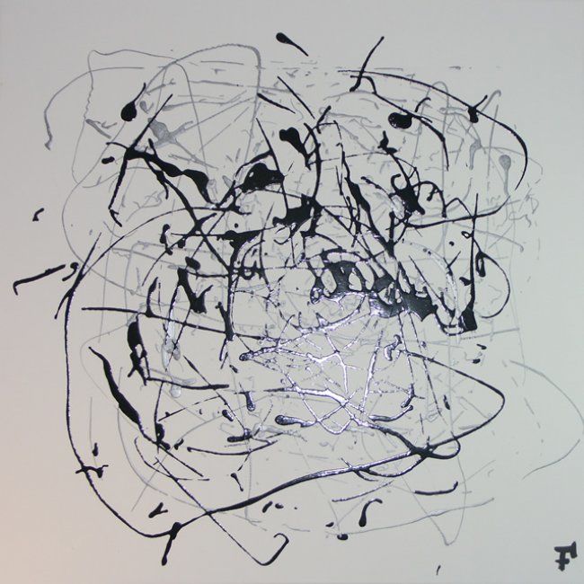 Картина под названием "Interconnexion" - F-Red, Подлинное произведение искусства, Масло