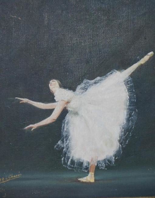 Pintura titulada "BALLET POR F.R.TCHA…" por F.T. Charin Charin, Obra de arte original