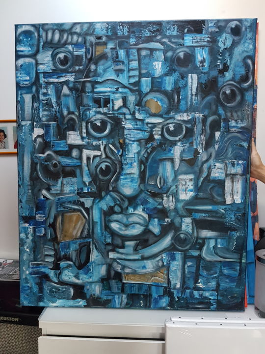 Painting titled "Multiple" by Ital'A, Original Artwork, Acrylic