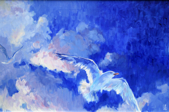 Картина под названием "FREEDOM" - Fabia Zobel, Подлинное произведение искусства, Акрил Установлен на Деревянная рама для нос…