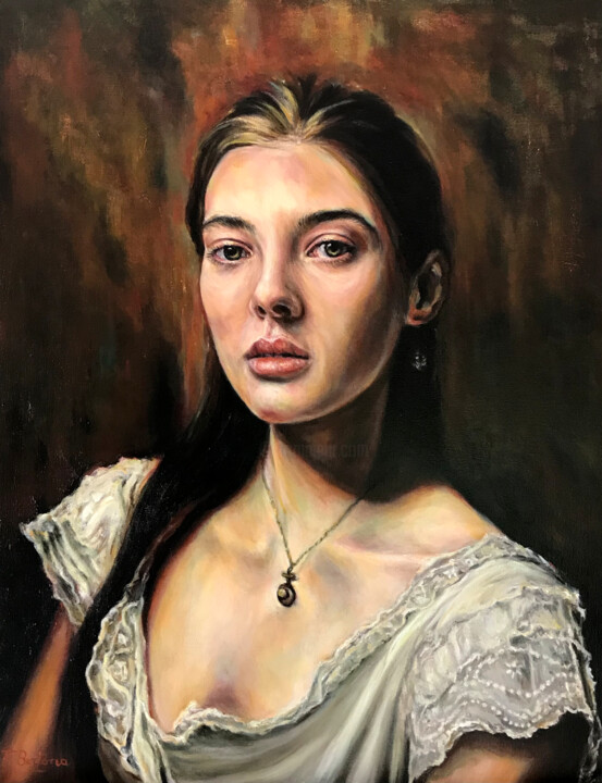 Painting titled "Temperance" by Fabian Bertona, Original Artwork, Oil