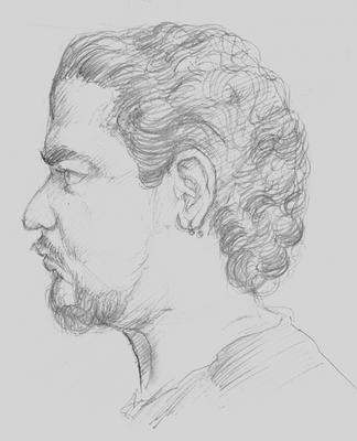 "retrato de daniel" başlıklı Tablo Fabian Guerrero tarafından, Orijinal sanat
