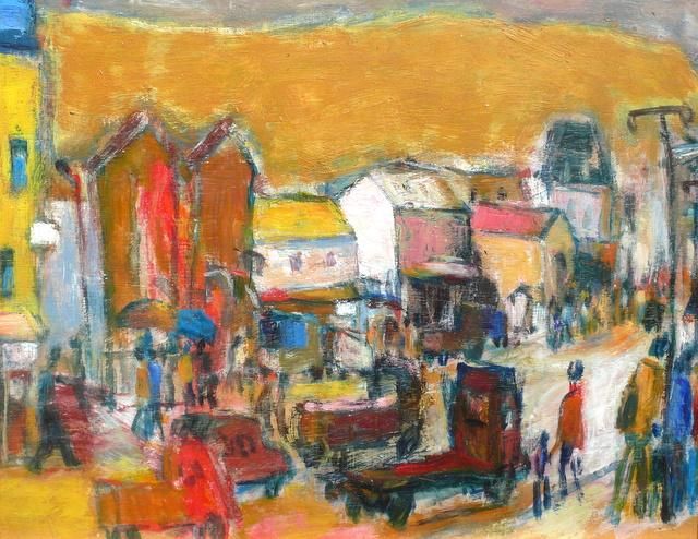 Painting titled "La Rue Farquhar" by Fabien Cango, Original Artwork