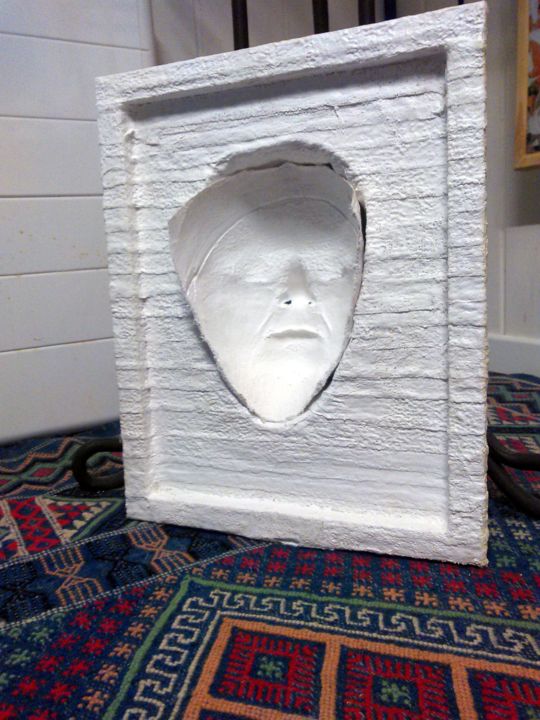雕塑 标题为“sculpture-en-creux-…” 由Fabienne Deguines, 原创艺术品, 石膏