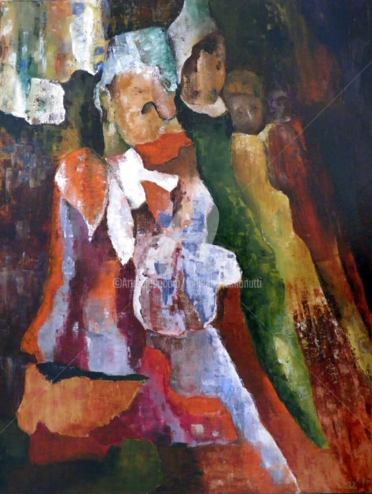 Pittura intitolato "Carnaval" da Fasi, Opera d'arte originale, Acrilico
