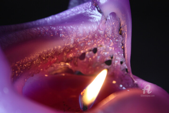 Photography titled "Flamme" by Fabienne Soubrenie, Original Artwork, Non Manipulated Photography