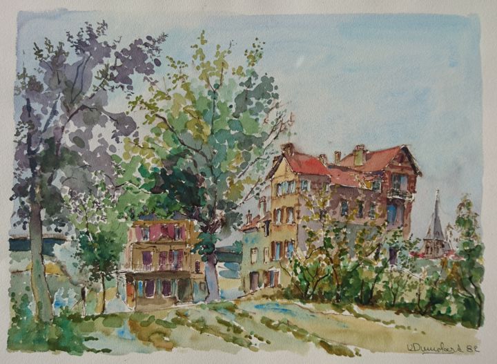 La Maison Fournaise Chatou Painting By Vincent Dumolard Artmajeur