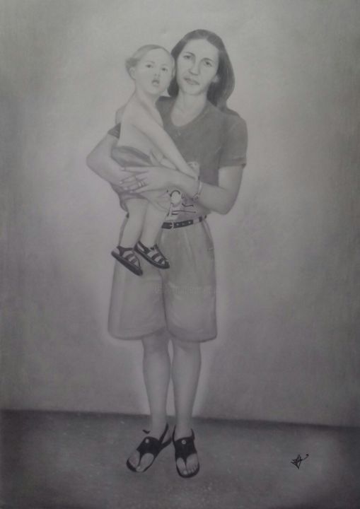 Desenho intitulada "Especial" por Fábio Francisco Silva, Obras de arte originais, Lápis