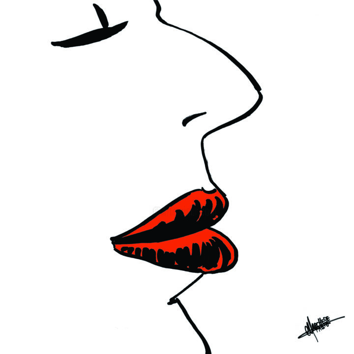 Zeichnungen mit dem Titel "Snob" von Fabio Alessandro Marchese, Original-Kunstwerk
