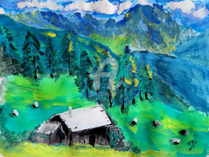 Digital Arts titled "Dolomiti" by Fabio Presicce, Original Artwork, Digital Painting