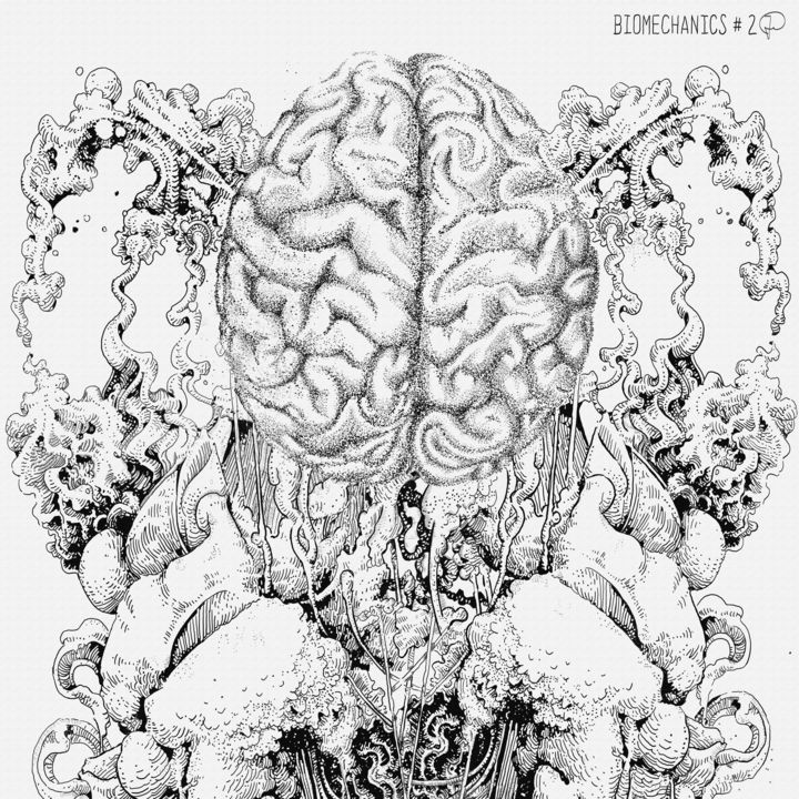 "Biomechanics # 2" başlıklı Tablo Fabio Dainese tarafından, Orijinal sanat, Mürekkep